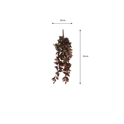 Kunstplant Tradescantia Donkerrood