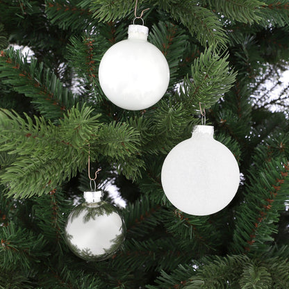 Kerstbal Glass Baubles Wit