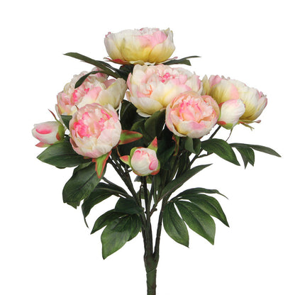Kunstbloem Peony Lichtroze