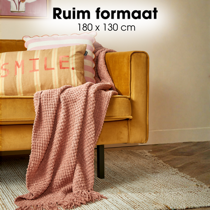 Plaid Cosenza Roze