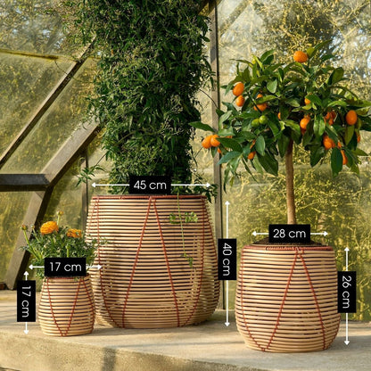 Bloempot Buiten Cancun Beige