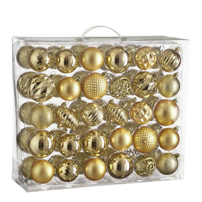 Kerstbal Unbreakable Baubles Goud