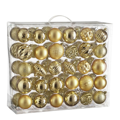Kerstbal Unbreakable Baubles Goud