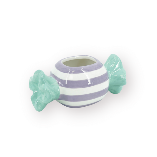 Pot - Bloempot - Toffee Candy - Mint/Lila - 21X9,5X9,5 Cm