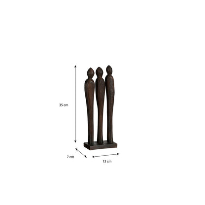 Decoratief Beeld Of Figuur Pegara Bruin