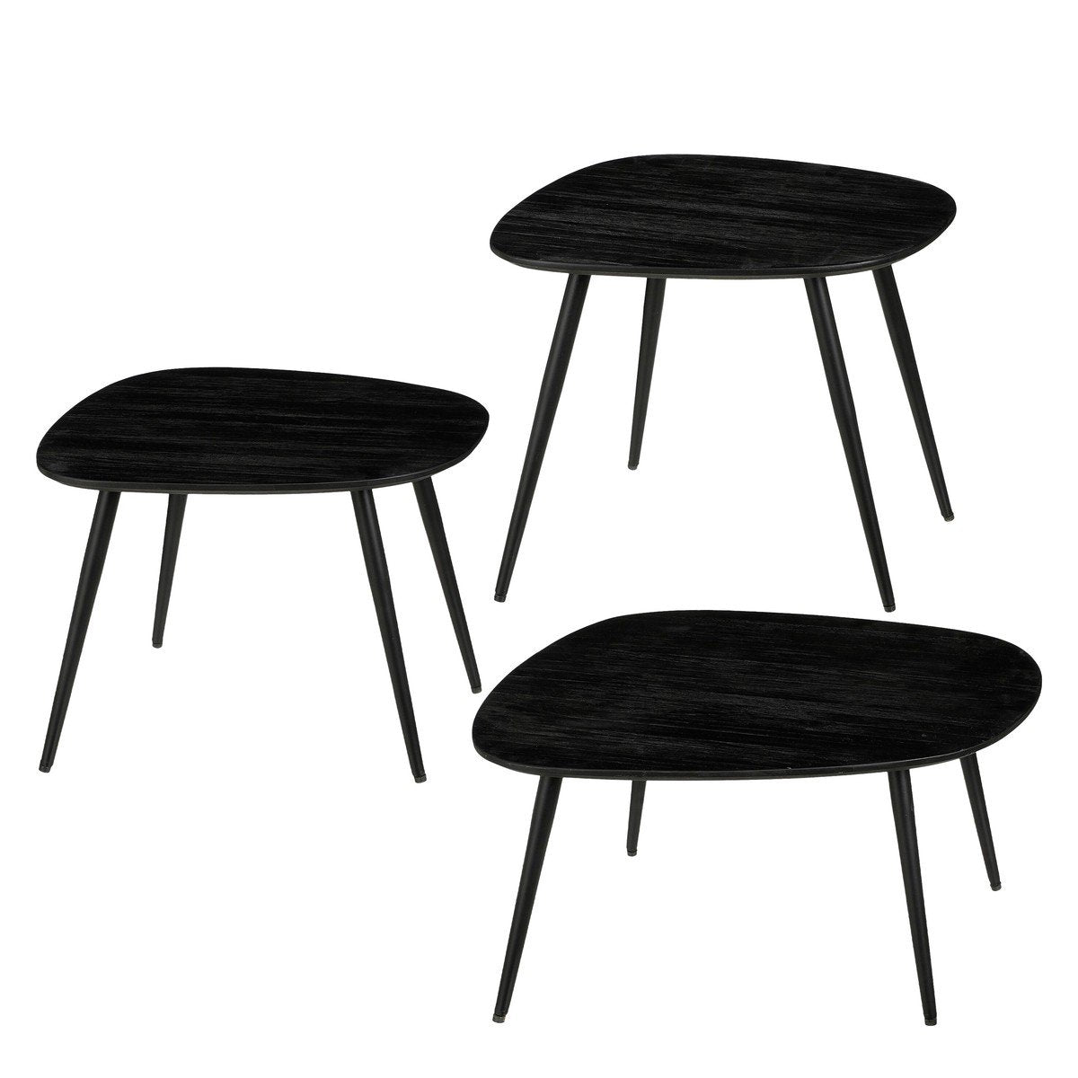 Bijzettafel Jailey Zwart