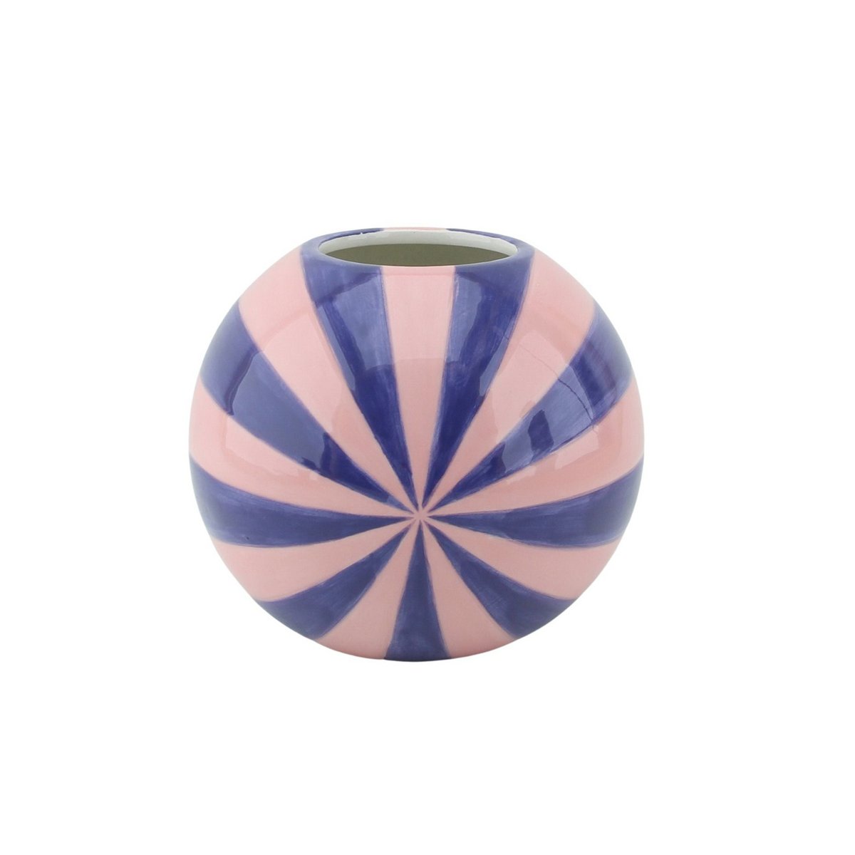 Vaas - Bloemvaas Swirl - Pink/Blauw - 15X15X15Cm