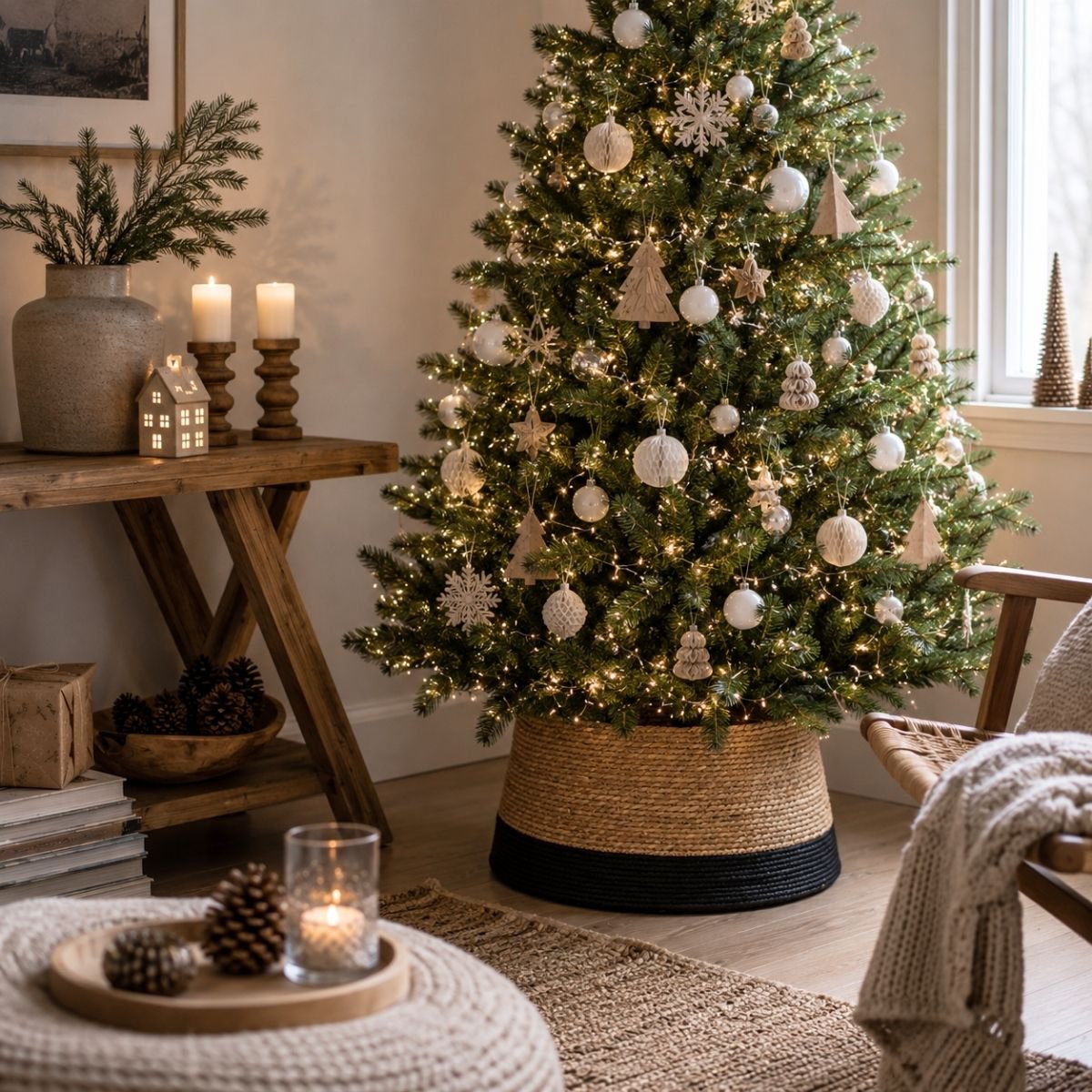 Kerstboomrok  Zwart