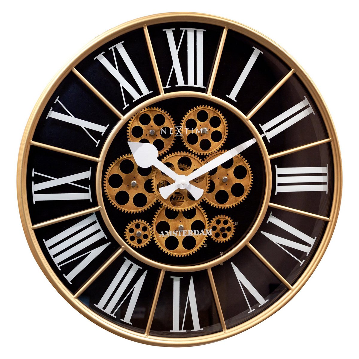 Moving Gear Clock - Grote Wandklok - 50Cm - "William"
