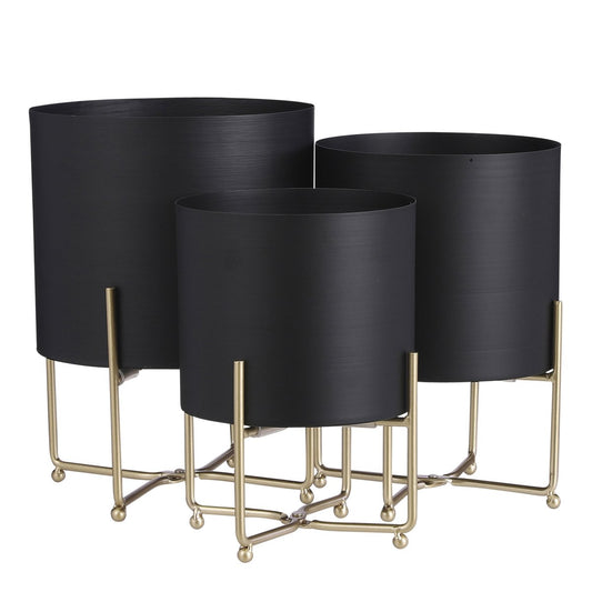 Bloempot Aries Zwart