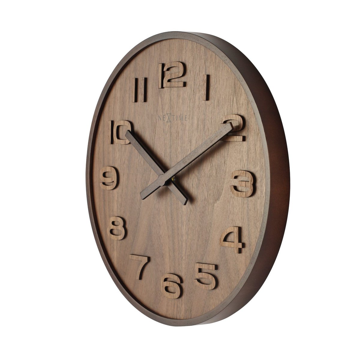 Wandklok - 35 Cm - Hout - 'Wood Wood Medium'