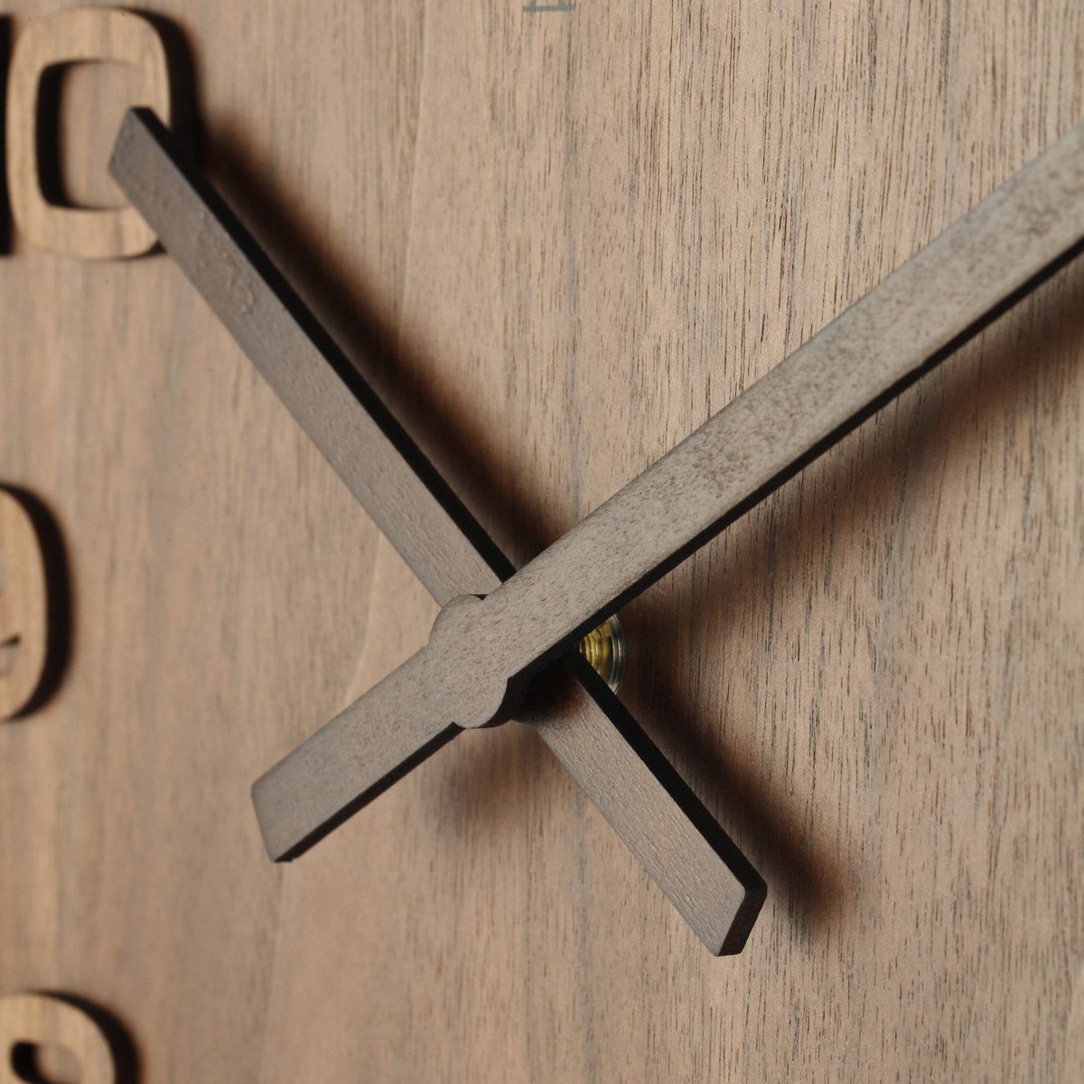 Wandklok - 35 Cm - Hout - 'Wood Wood Medium'