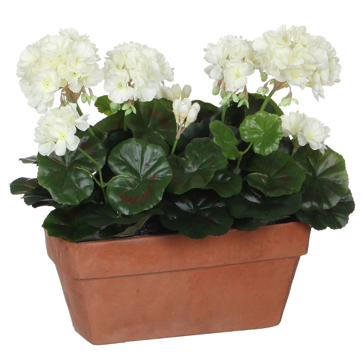 Kunstplant Geranium Wit