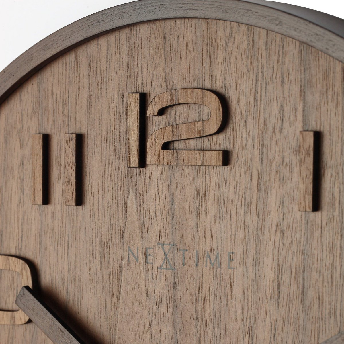 Wandklok - 35 Cm - Hout - 'Wood Wood Medium'