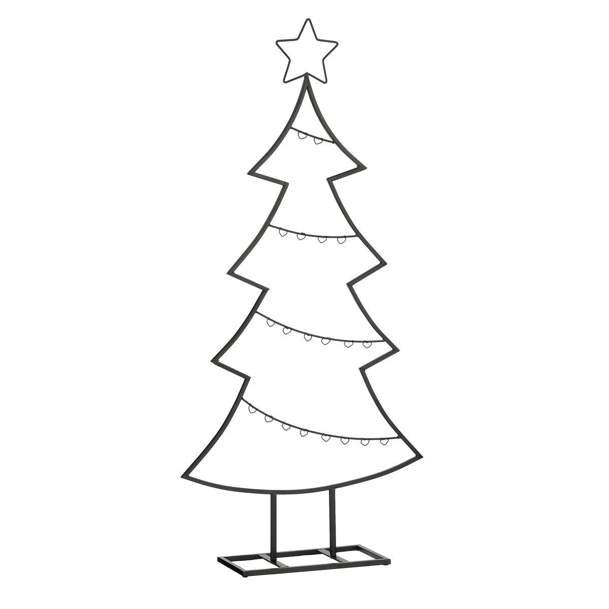 Decoratieve Kerstboom  Zwart