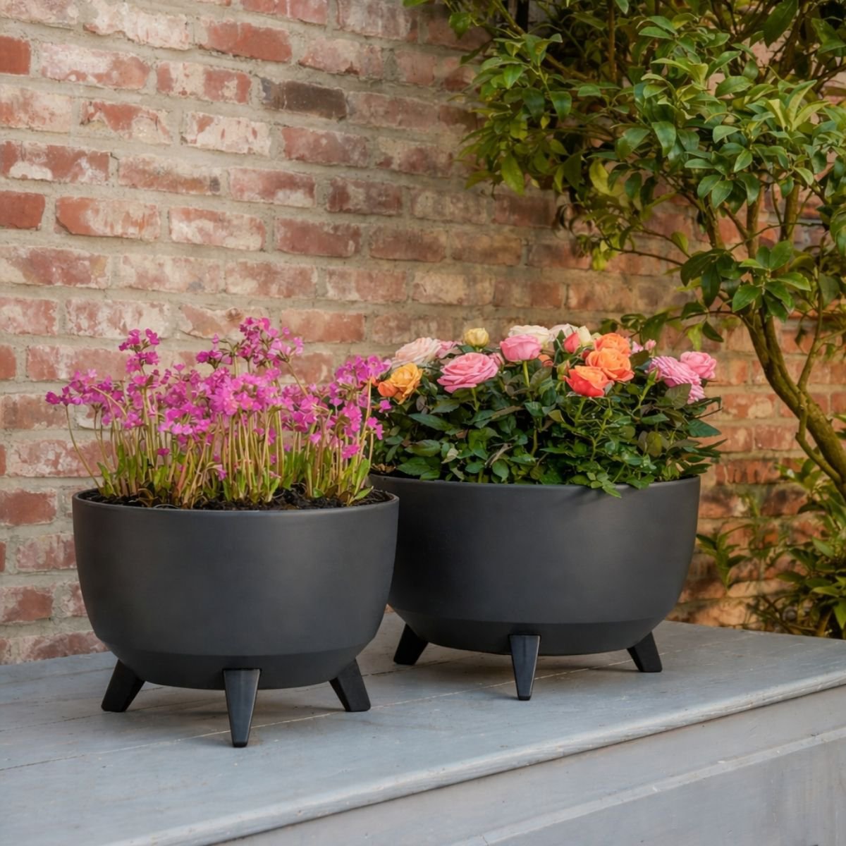 Plantenbak Doppio Antraciet