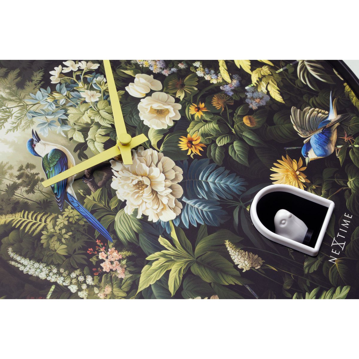 Wandklok 30Cmø - Kunststof - Zwart - Koekoek - Nextime 'Vanity Cuckoo'