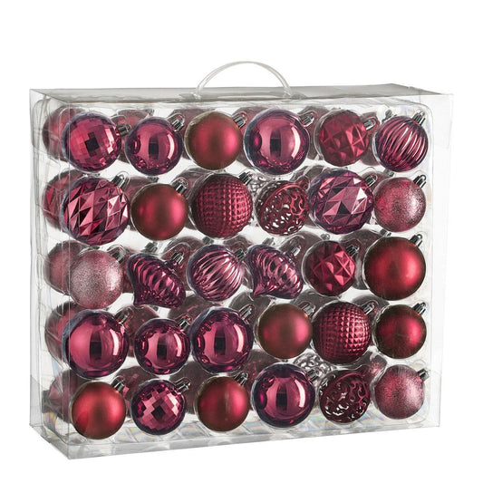 Kerstbal Unbreakable Baubles Fuchsia