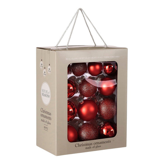 Kerstbal Glass Baubles Rood