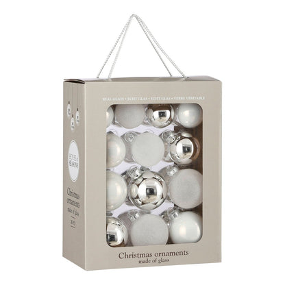 Kerstbal Glass Baubles Wit