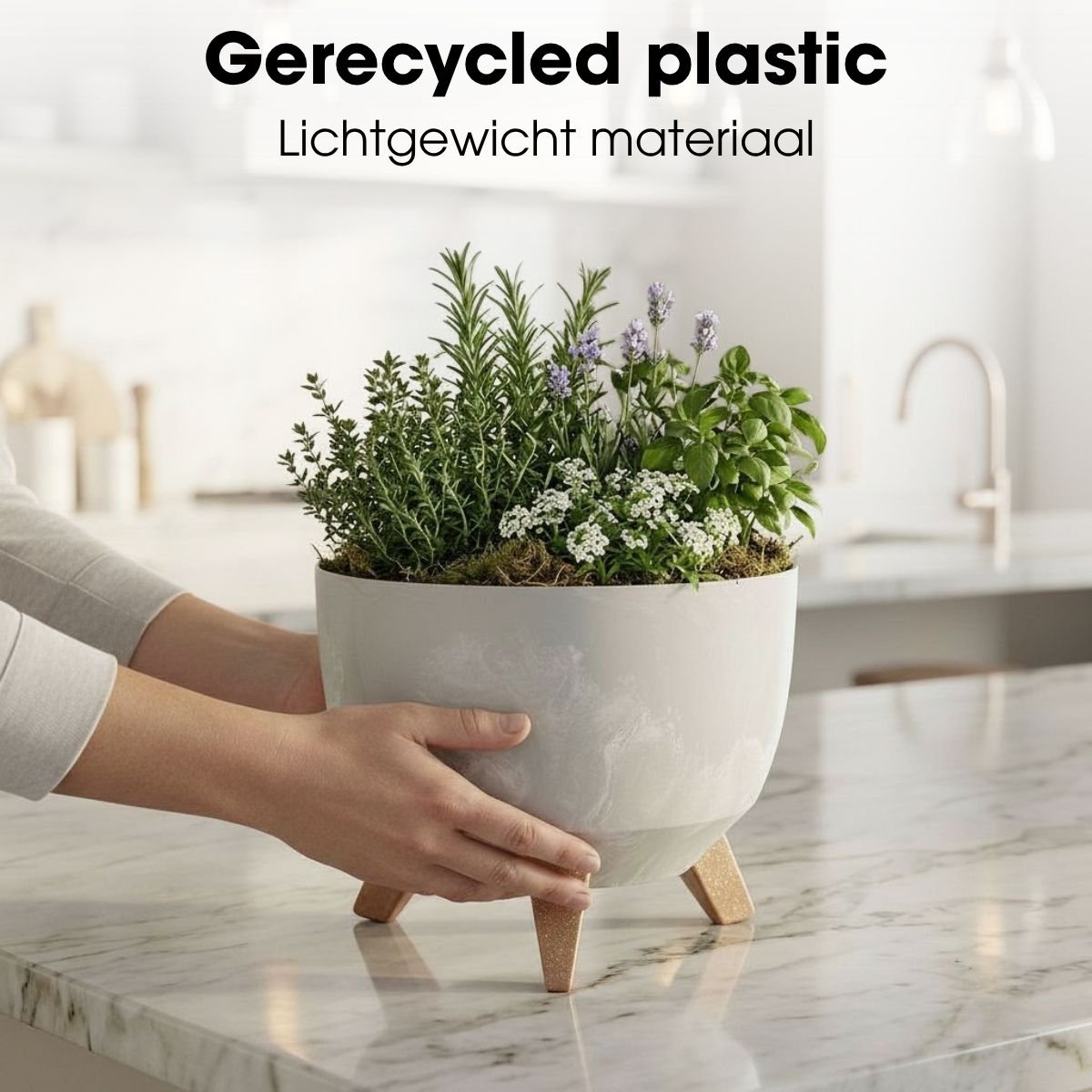 Plantenbak Doppio Grijs