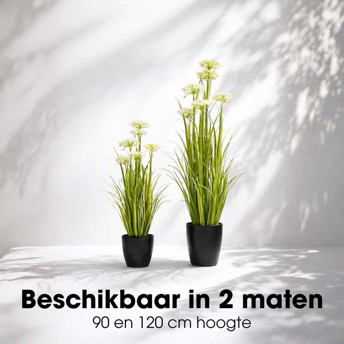Kunstplant Siergras Wit