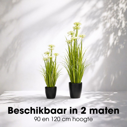 Kunstplant Siergras Wit