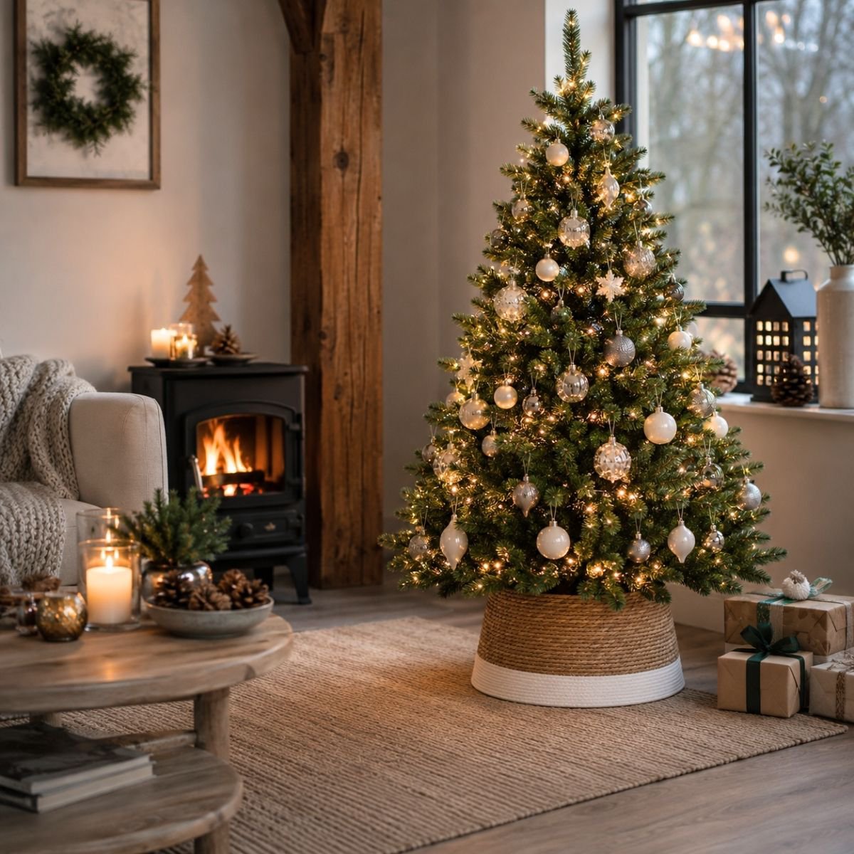 Kerstboomrok  Gebroken Wit