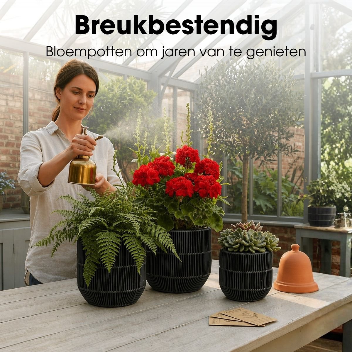 Bloempot Buiten Peta Zwart