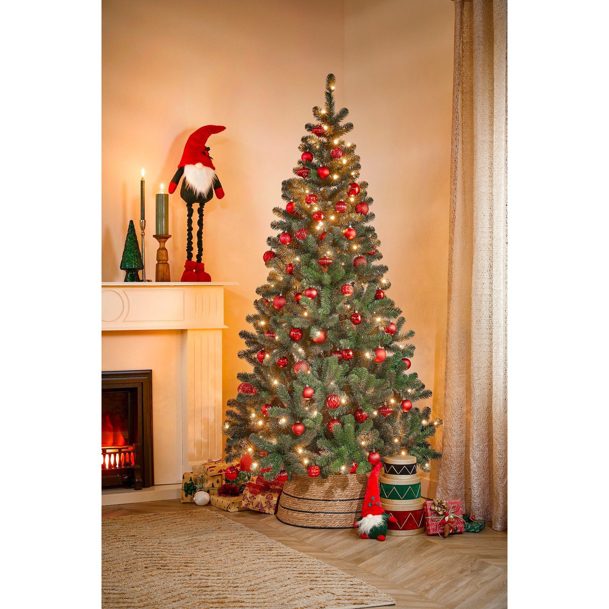 Kerstbal Unbreakable Baubles Rood