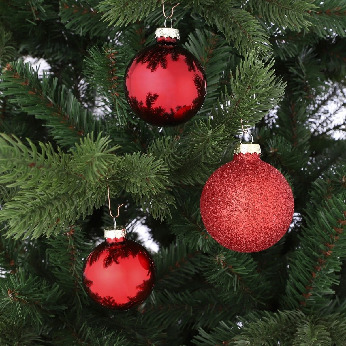 Kerstbal Glass Baubles Rood