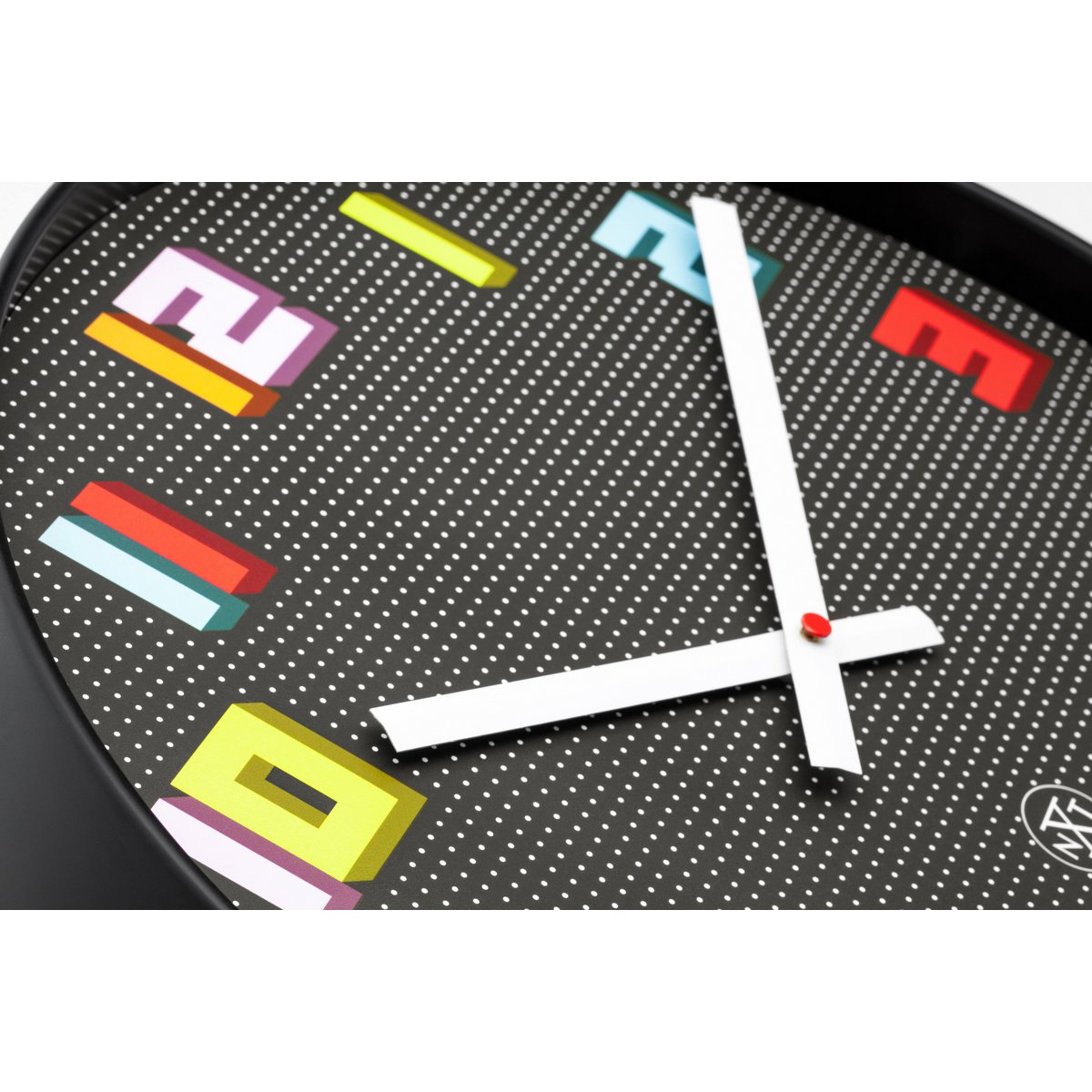 Wandklok 35Cm-Silent-Zwart/Meerkleurig-Abs- Nxt 'Game'