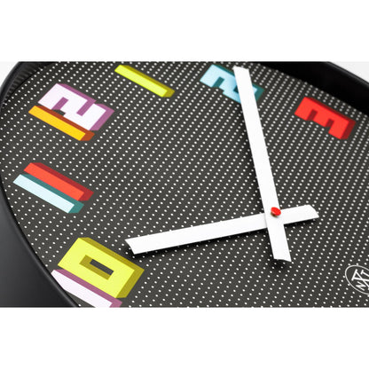 Wandklok 35Cm-Silent-Zwart/Meerkleurig-Abs- Nxt 'Game'