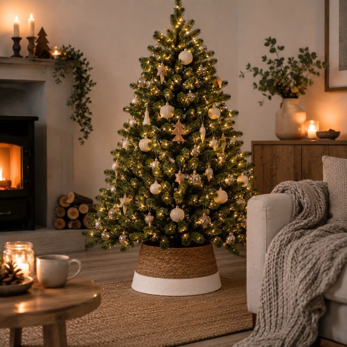 Kerstboomrok  Gebroken Wit
