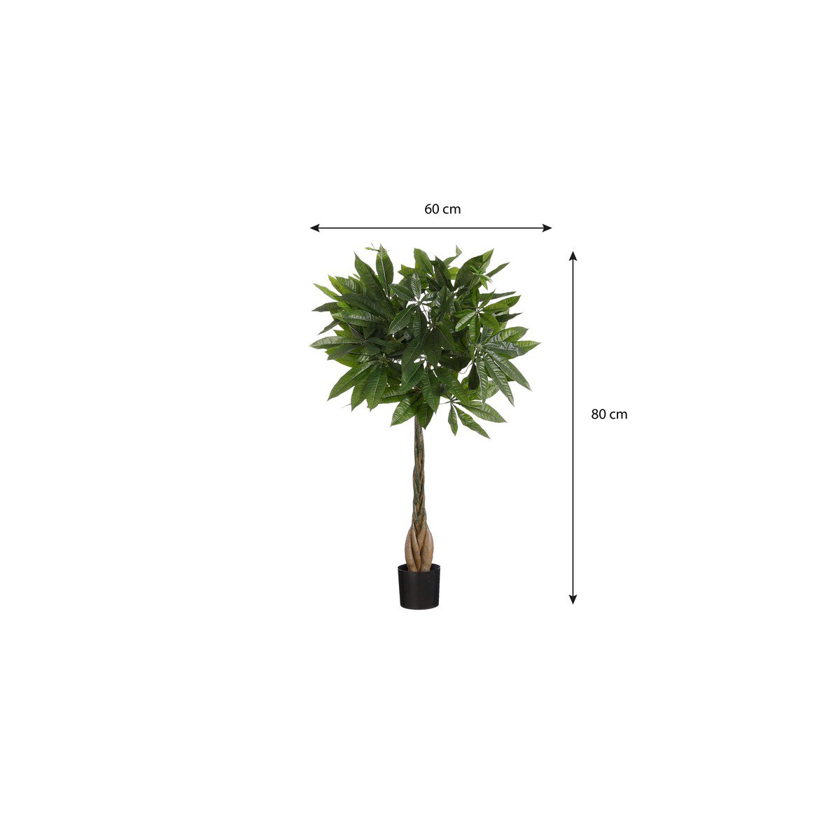 Kunstplant Pachira Groen