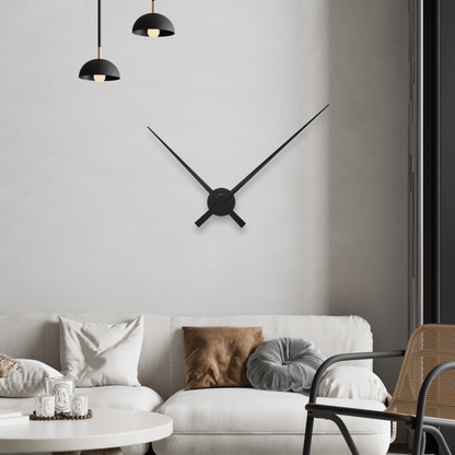 Grote Wandklok 85Cm-Aluminium-Nextime 'Hands'