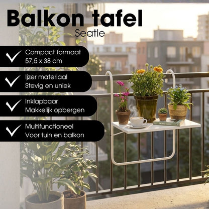 Tafel Seatle Wit