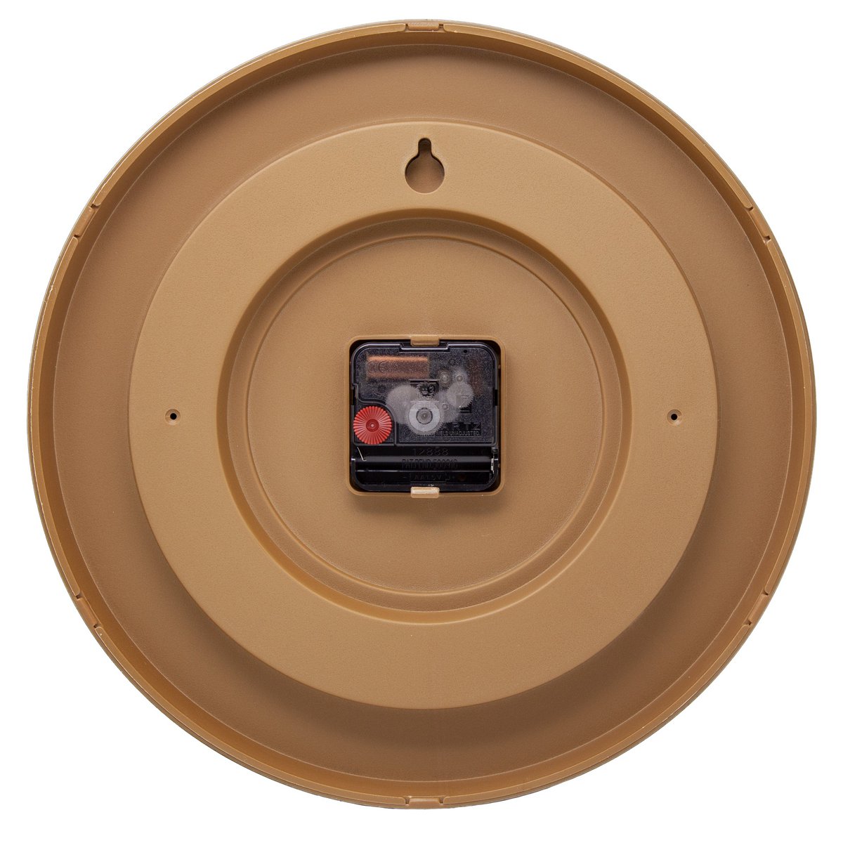 Wandklok 30Cm-Silent-Donker Houtpatroon-Plastic-Nextime 'Lyra'