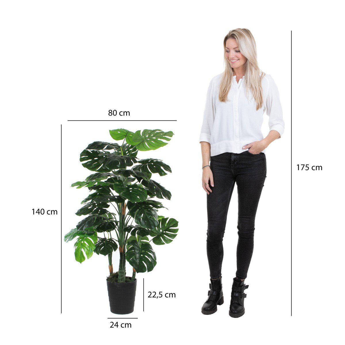 Kunstplant Monstera Groen