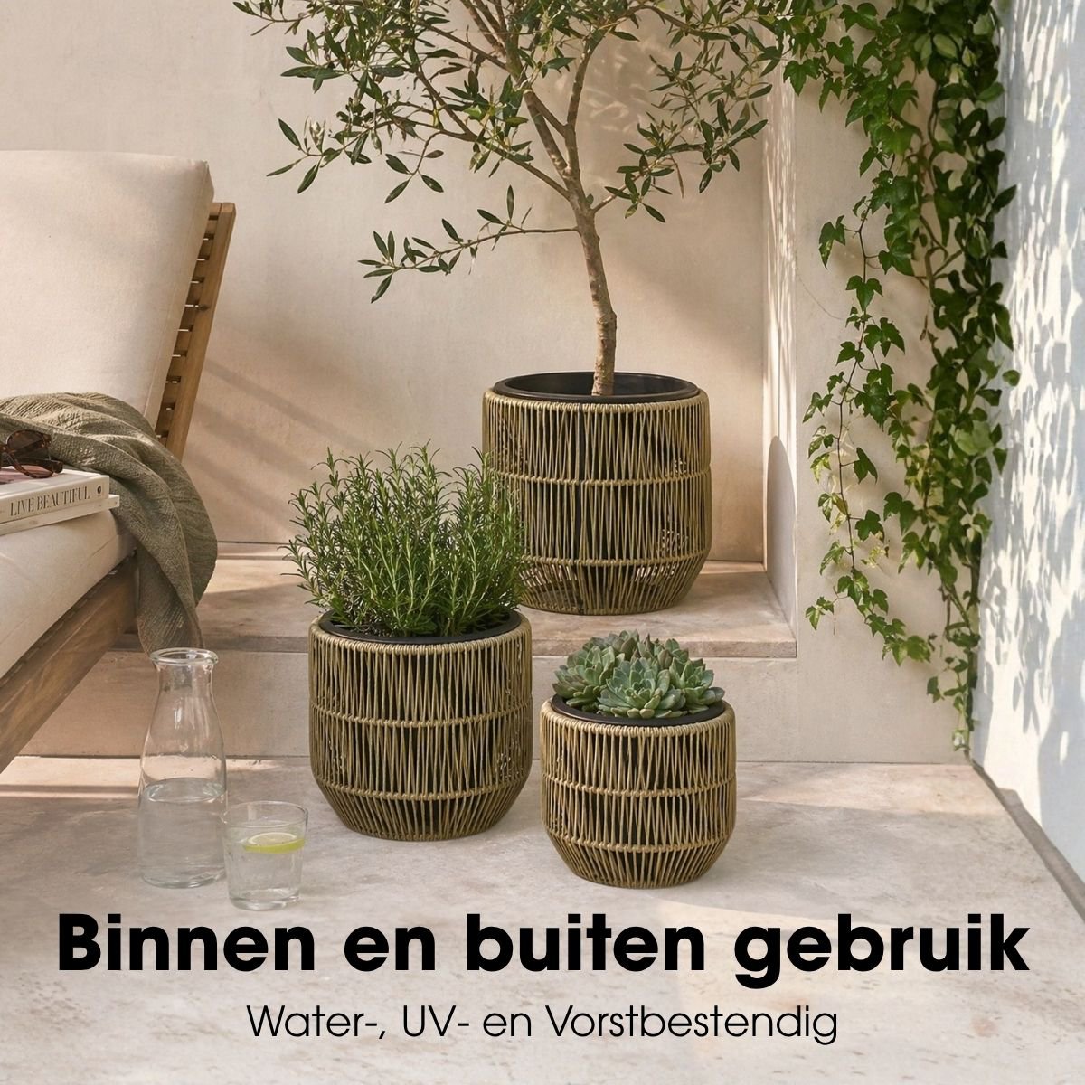 Bloempot Buiten Peta Groen