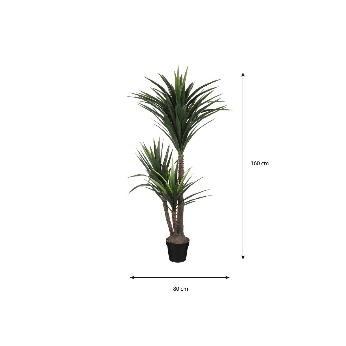 Kunstplant Yucca Crème