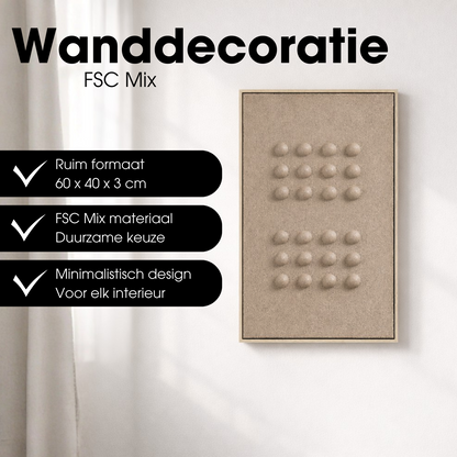 Wandpaneel  Donkerbruin