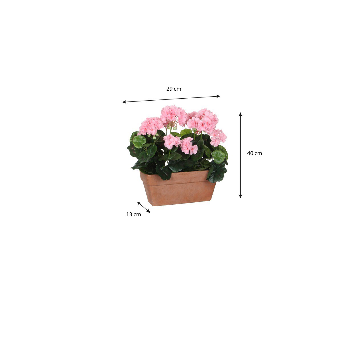 Kunstplant Geranium Roze
