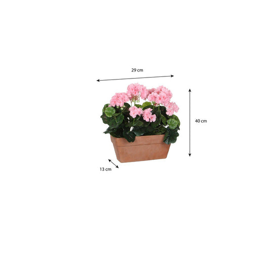 Kunstplant Geranium Roze