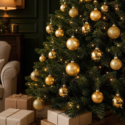 Kerstbal Glass Baubles Goud