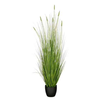 Kunstplant Ziergras Wit