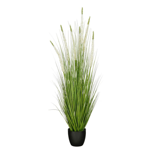 Kunstplant Ziergras Wit