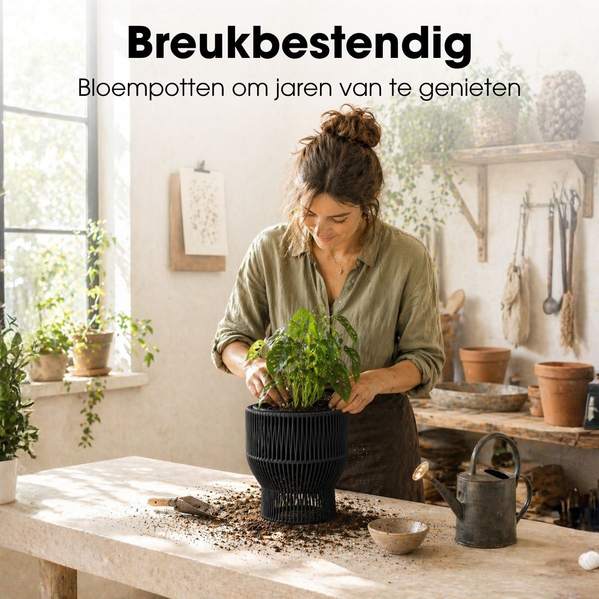 Bloempot Buiten Peta Zwart