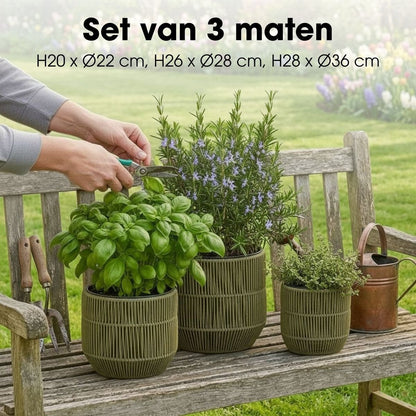 Bloempot Buiten Peta Groen