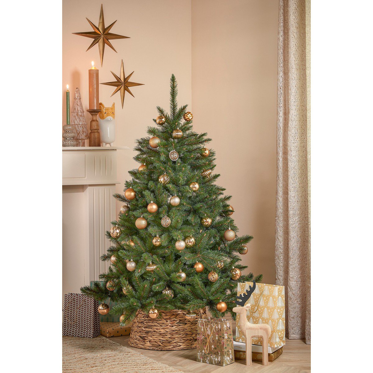 Kerstbal Unbreakable Baubles Koper